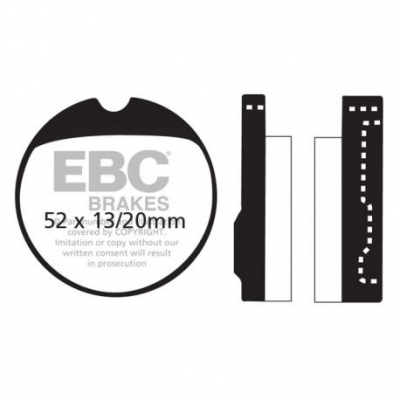 EBC Спирачни накладки Organic FA013