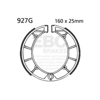 EBC Спирачни челюсти Grooved 927G