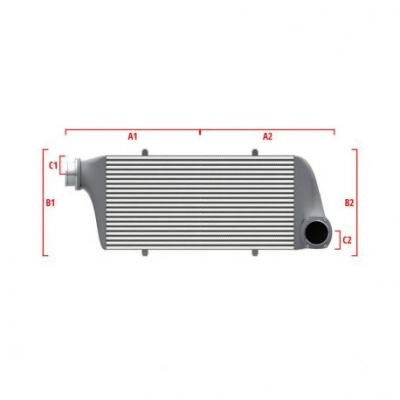 Competition custom intercooler Wagner по мярка 500мм x 205мм x 80мм