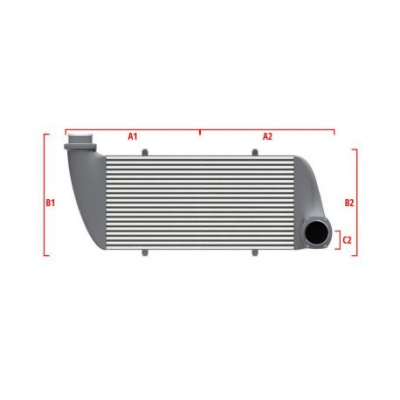 Performance custom intercooler Wagner по мярка 500мм x 300мм x 90мм