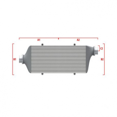 Competition custom intercooler Wagner по мярка 600мм x 205мм x 80мм