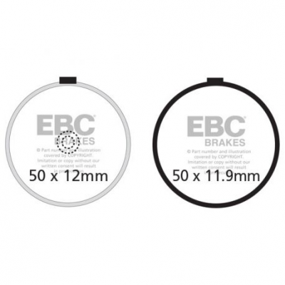EBC Спирачни накладки Organic FA038