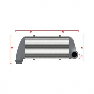 Performance custom intercooler Wagner по мярка 500мм x 205мм x 80мм