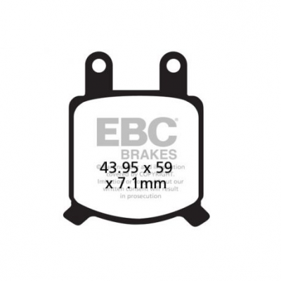 EBC Спирачни накладки Organic FA076
