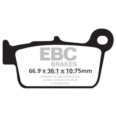 EBC Спирачни накладки Organic FA367TT