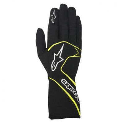 Alpinestars Tech-1 Race FIA Gloves - Black / Yellow