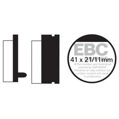 EBC Спирачни накладки Organic FA052
