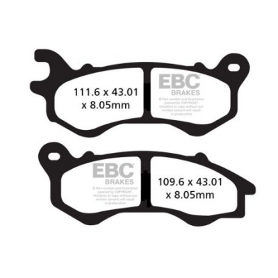 EBC Спирачни накладки Sintered SFA603HH