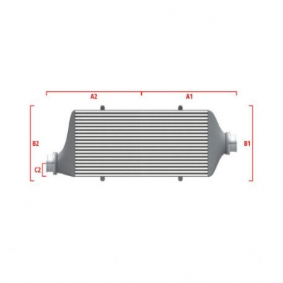 Competition custom intercooler Wagner по мярка 500мм x 205мм x 80мм