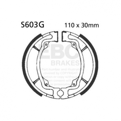 EBC Спирачни челюсти Grooved S603G