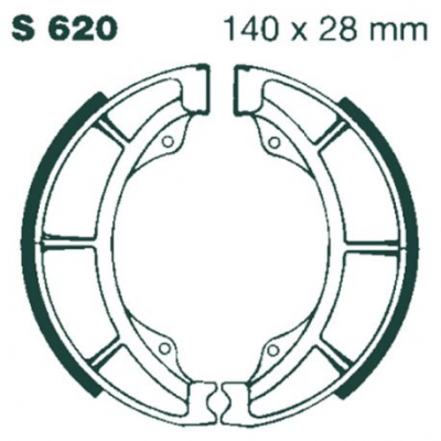 EBC Спирачни челюсти Grooved S620G