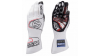 Състезателни ръкавици Sparco Arrow EVO RG-7 с FIA (външни шевове)бял