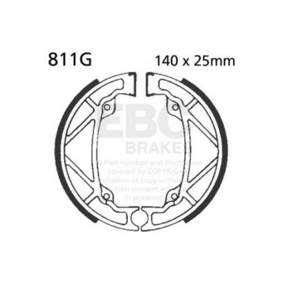 EBC Спирачни челюсти Grooved 811G