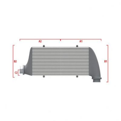 Competition custom intercooler Wagner по мярка 550мм x 400мм x 100мм