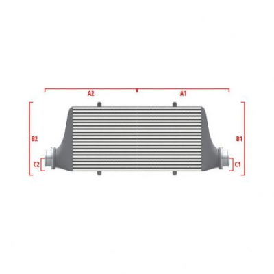 Performance custom intercooler Wagner по мярка 700мм x 205мм x 80мм