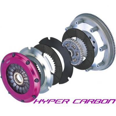 Комплект за съединител Exedy Racing Carbon-D Twin Carbon, Sprung