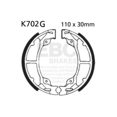 EBC Спирачни челюсти Grooved K702G