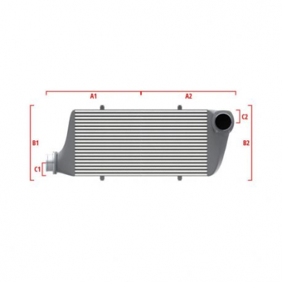 Performance custom intercooler Wagner по мярка 600мм x 300мм x 90мм