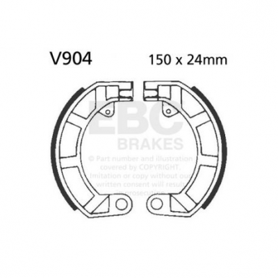 EBC Спирачни челюсти Organic V904