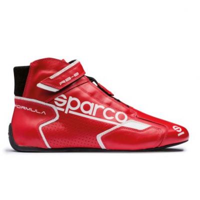 Състезателен обувки Sparco Formula RB-8.1 FIA червен -бял