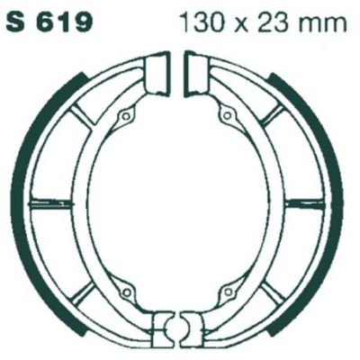 EBC Спирачни челюсти Grooved S619G