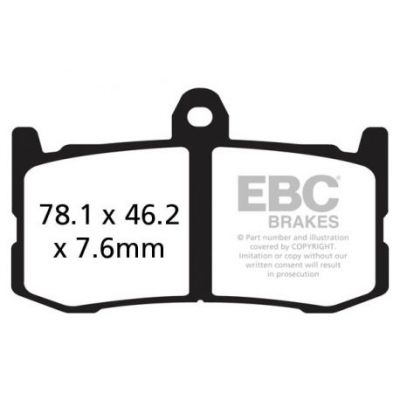 EBC Спирачни накладки Sintered FA491HH