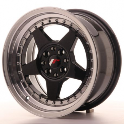 Japan Racing JR6 16x8 ET25 4x100/108 Glossy Black