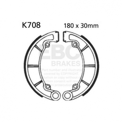 EBC Спирачни челюсти Organic K708