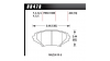 Предни накладки Hawk HB470V.643, Race, min-max 150°C-760°C