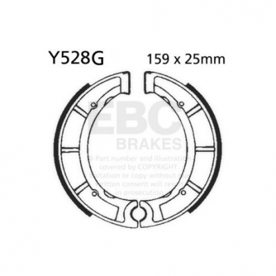 EBC Спирачни челюсти Grooved Y528G