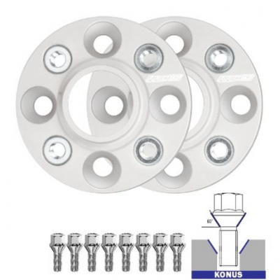 Комплект от 2бр фланци (с резба) за Fiat Punto Evo 199 - 40mm, 4x100, 56,6