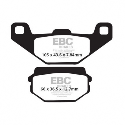 EBC Спирачни накладки Organic FA297