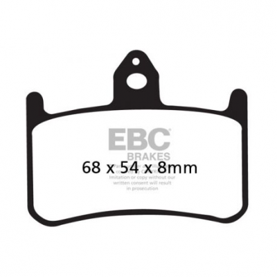 EBC Спирачни накладки Organic FA187
