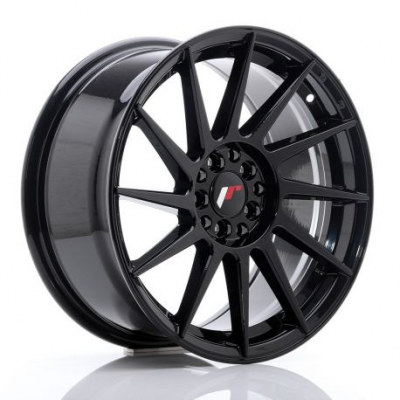 JR Wheels JR22 17x8 ET35 5x100/114 Glossy Black