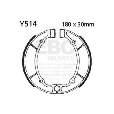 EBC Спирачни челюсти Organic Y514