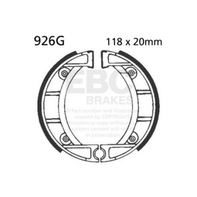EBC Спирачни челюсти Grooved 926G