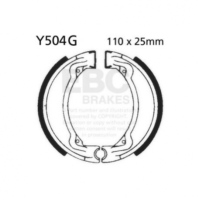 EBC Спирачни челюсти Grooved Y504G