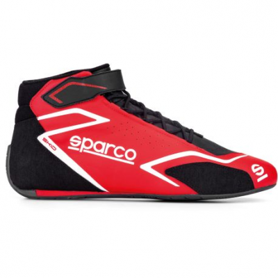 Състезателен обувки Sparco SKID FIA червен