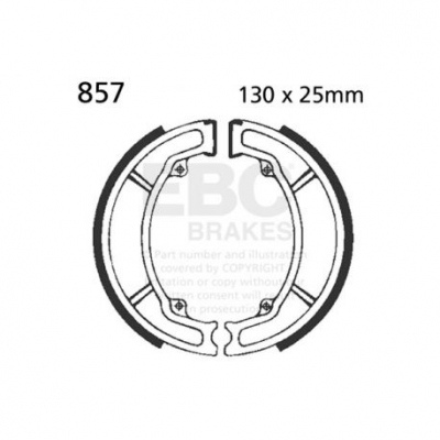 EBC Задни Спирачни накладки Organic 805