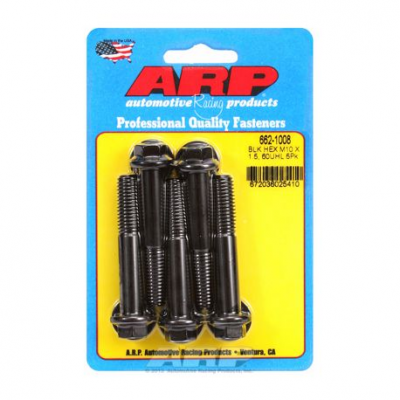 ARP M10 x 1.50 x 60 hex Черен Оксид болтове (5бр )
