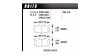 Предни накладки Hawk HB178G.564, Race, min-max 90°C-465°C