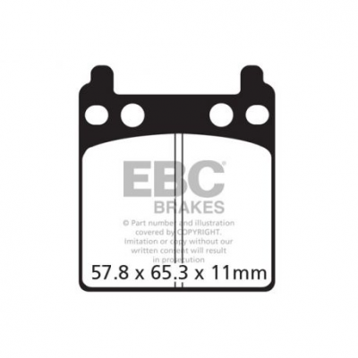 EBC Спирачни накладки Semi-Sintered FA216/3V