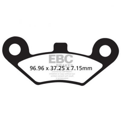 EBC Спирачни накладки Organic FA453TT