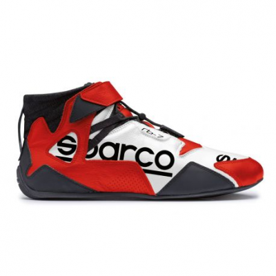 Състезателен обувки Sparco Apex RB-7 FIA бял-червен