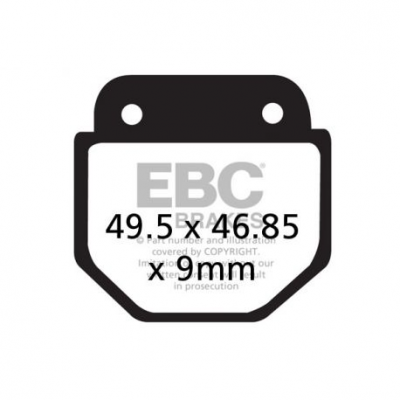 EBC Спирачни накладки Organic FA486