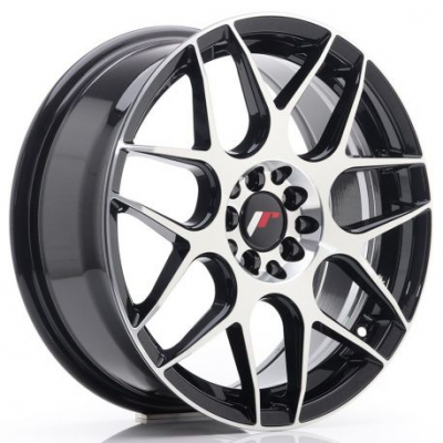 JR Wheels JR18 17x7 ET40 5x100/114 Glossy Black