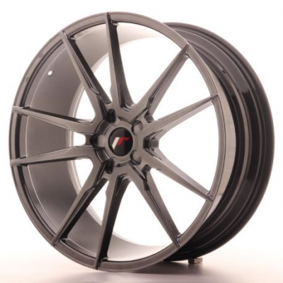 Japan Racing JR21 22x9 ET30-45 5H Blank Hyper Black