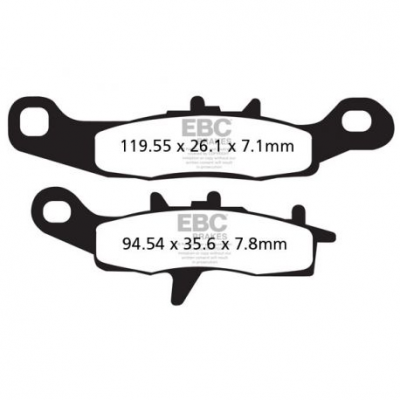 EBC Спирачни накладки Sintered FA258R