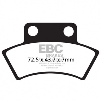 EBC Спирачни накладки Organic FA232TT