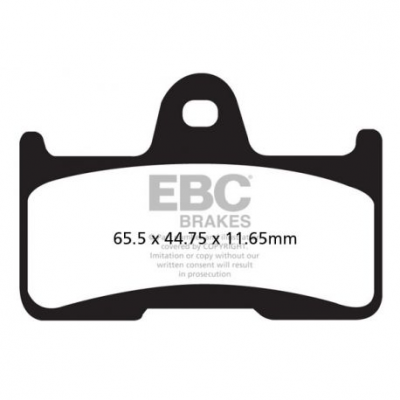 EBC Спирачни накладки Organic FA344TT